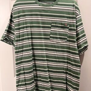 Dickies Green Striped Men's Shirt